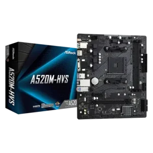 ASRock A520M HVS AMD AM4 Micro ATX Motherboard