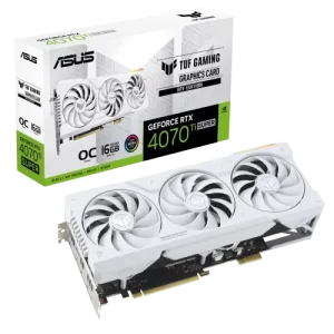 ASUS TUF Gaming GeForce RTX 4070 Ti SUPER BTF White OC Edition 16GB GDDR6X Graphics Card